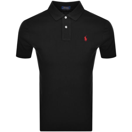 Ralph Lauren Slim Fit Polo T Shirt Black | Mainline Menswear dk